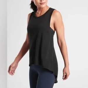 Athleta Essence Black Sleeveless Tank Top